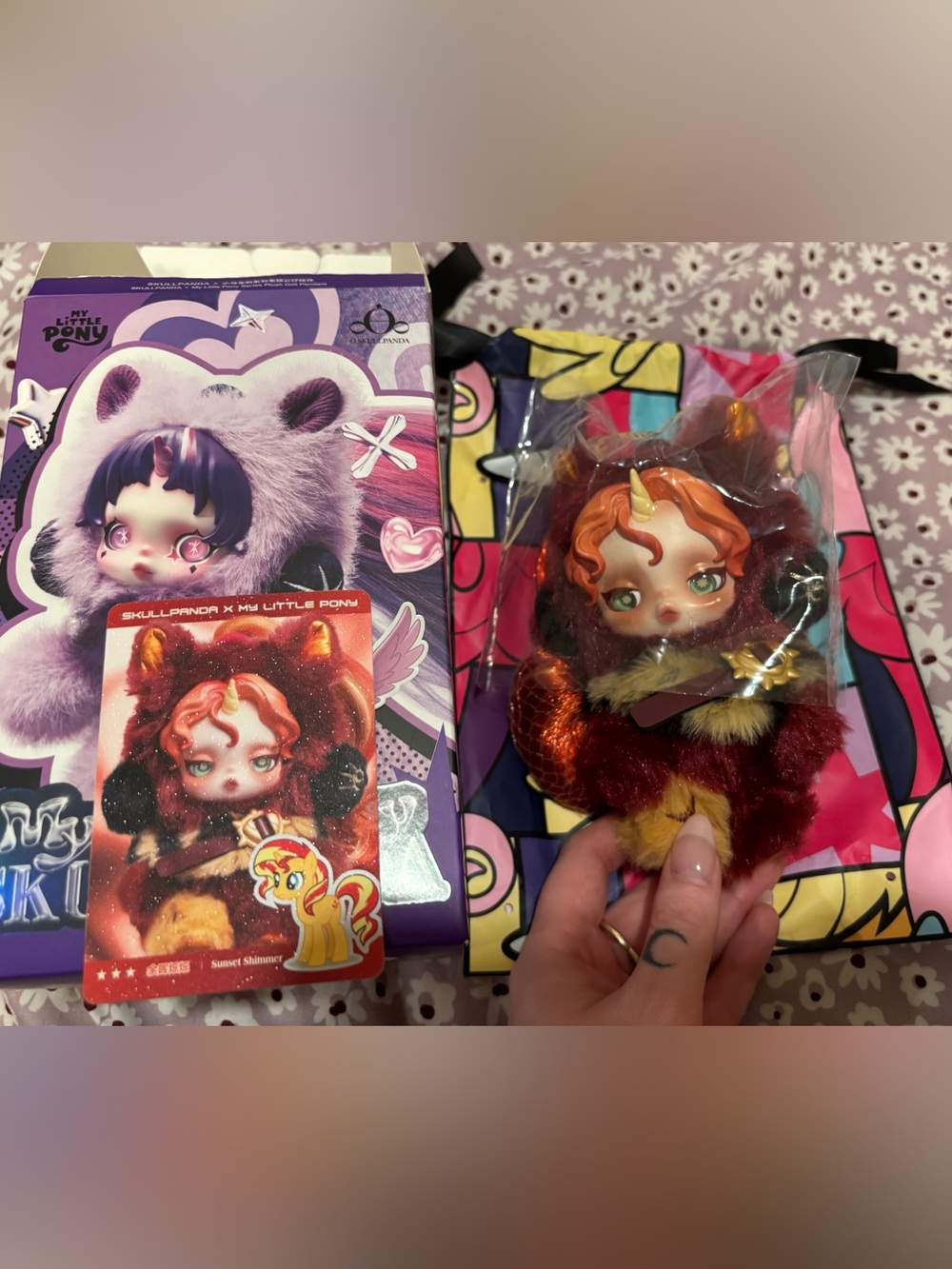 POPMART SECRET Skullpanda x My Little Pony Sunset Shimmer doll